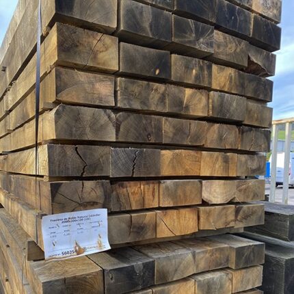 Poste cuadrado de madera tratada 9x9x100 cm Tutor - Soutelana