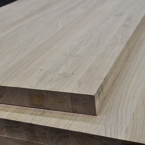 Losa de madera Live Edge, tablero de roble macizo cortado a medida de 35  mm, tablón cepillado y lijado de primera calidad con borde Waney. -   España