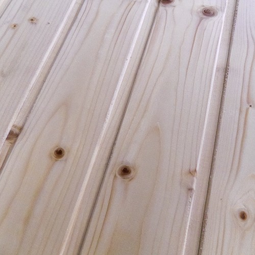Revestimiento de madera maciza de abeto